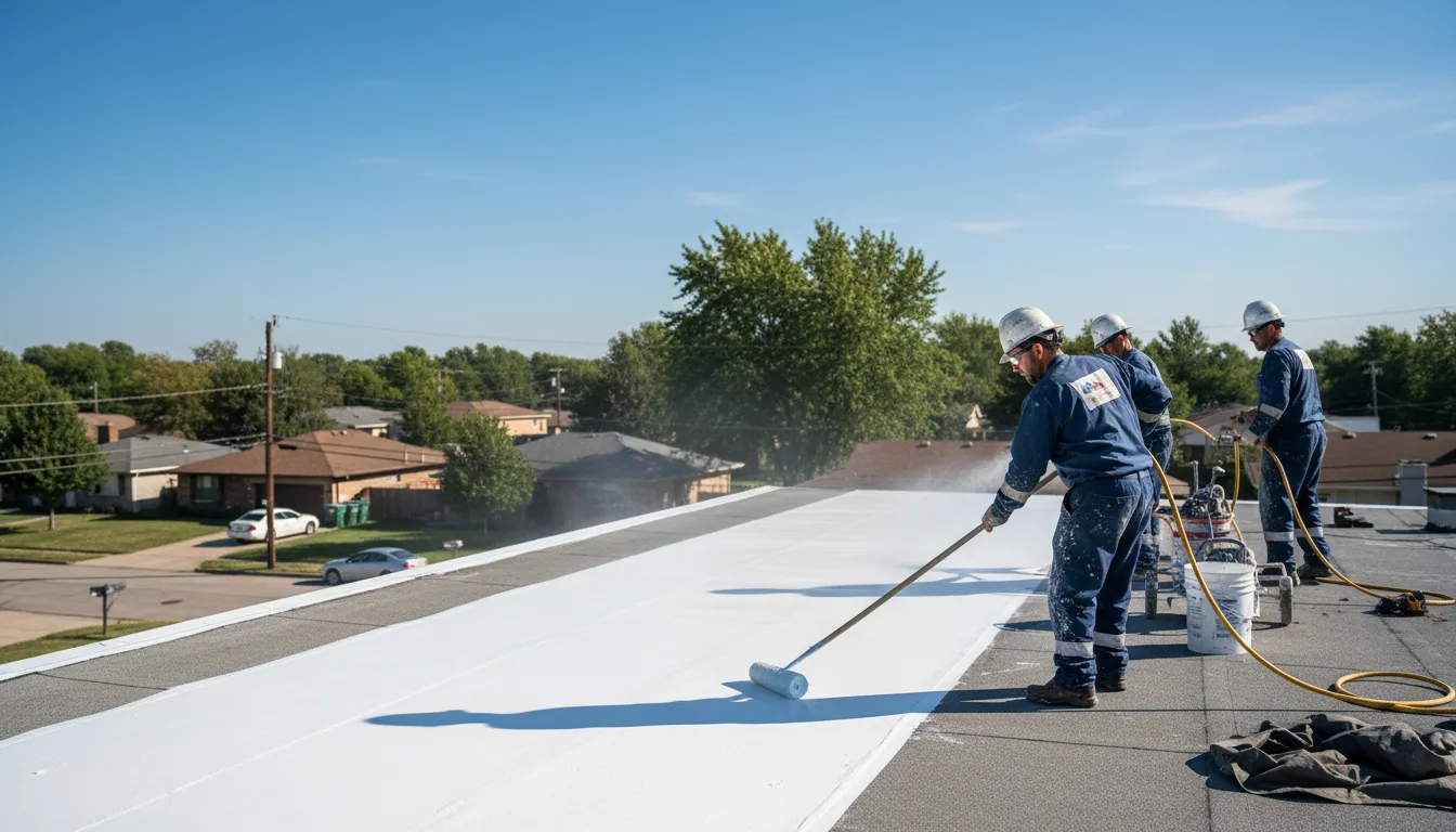 Commercial roof coating in Magnetic Springs, OH near me